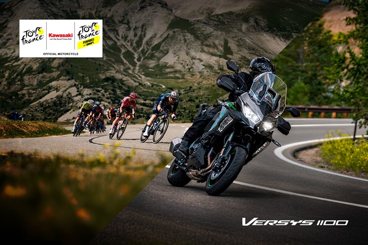 Kawasaki’s Versys 1100 is the official motorcycle of the Tour de France